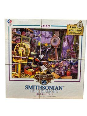 Smithsonian Hope Diamond Hidden Expedition 1000-Piece Puzzle Ceaco Made In USA